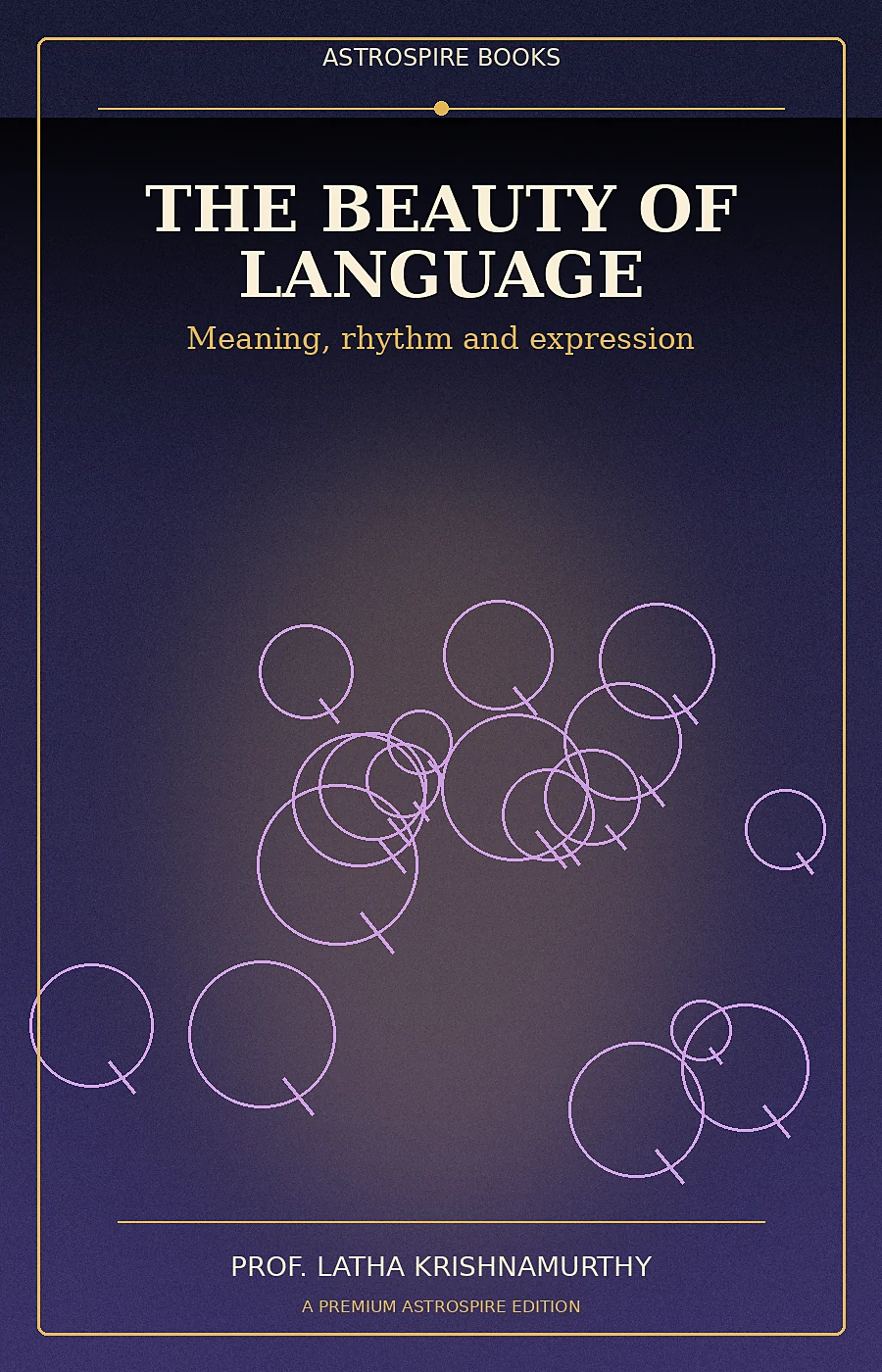 Original launch cover for The Beauty of Language