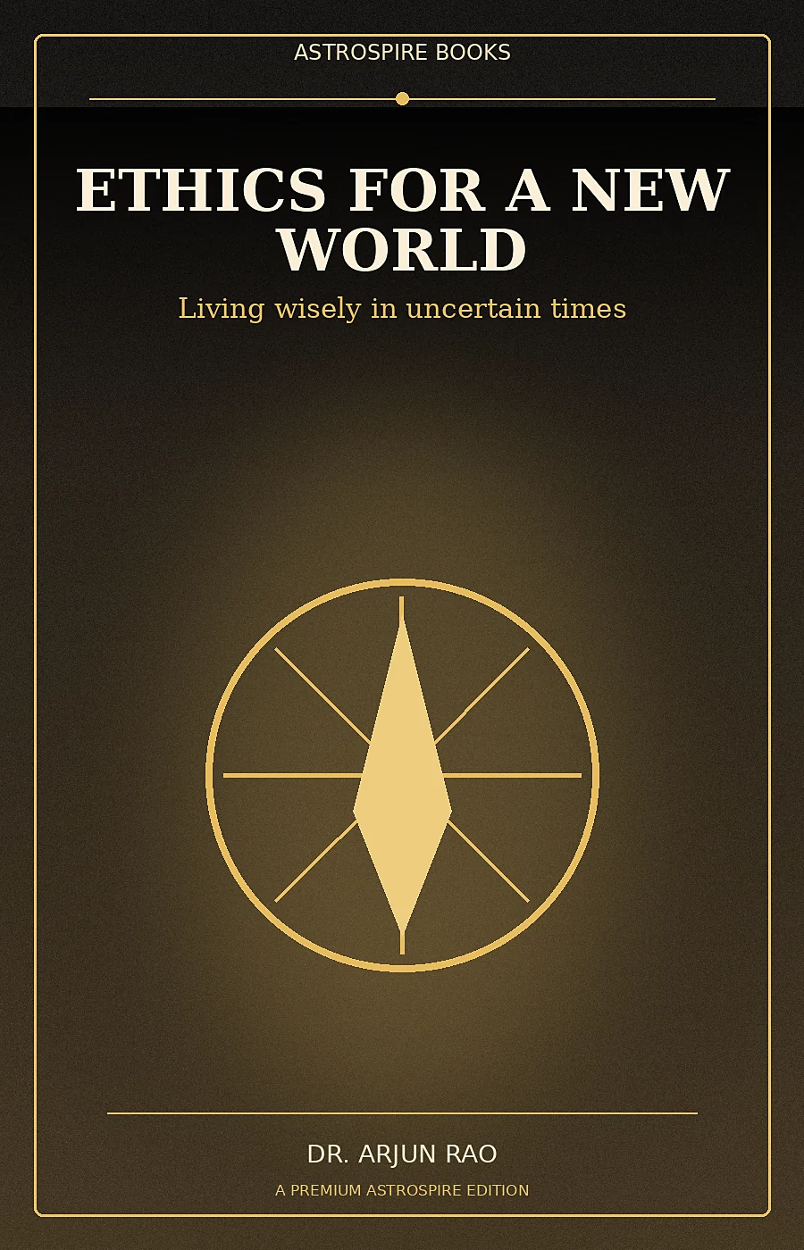 Original launch cover for Ethics for a New World