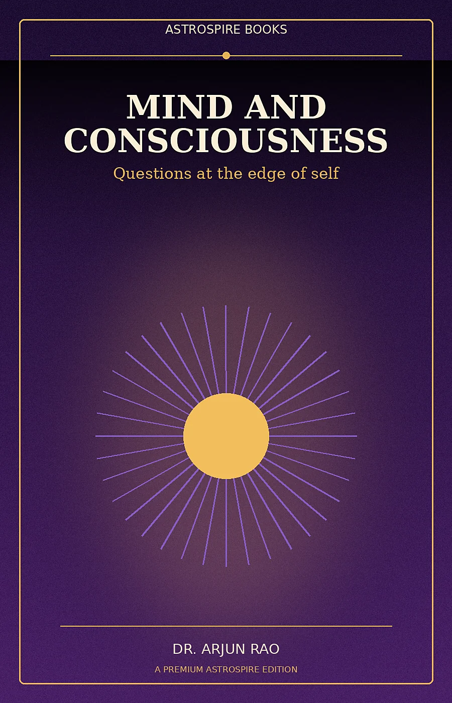 Original launch cover for Mind and Consciousness