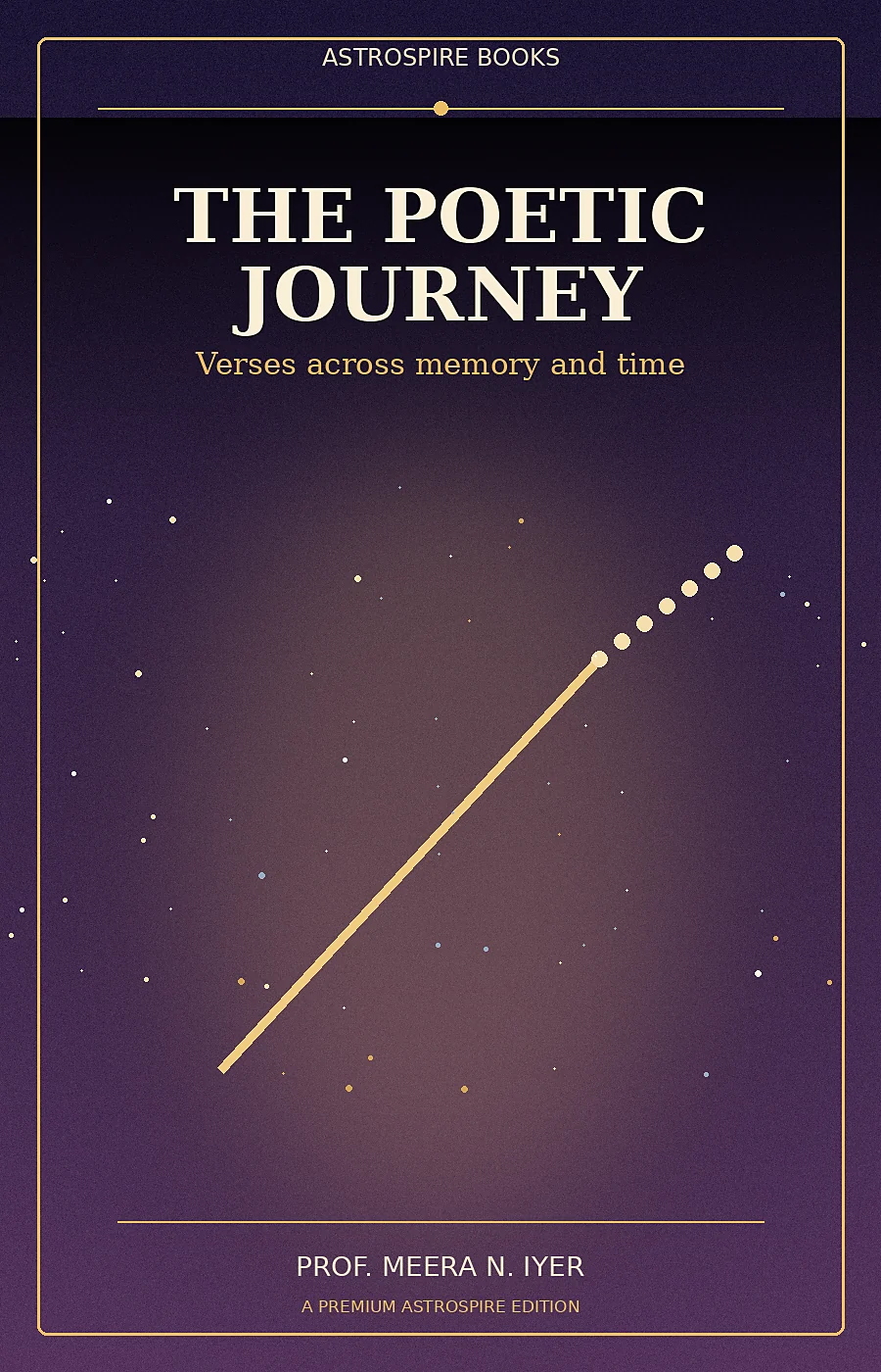 Original launch cover for The Poetic Journey