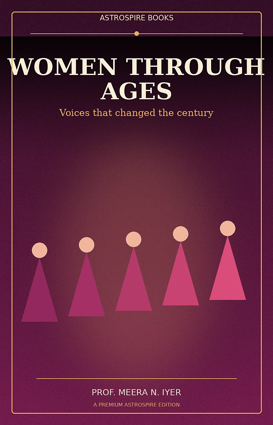 Original launch cover for Women Through Ages